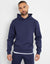Threadbare Luxe Men's Navy Slim Fit Hoodie