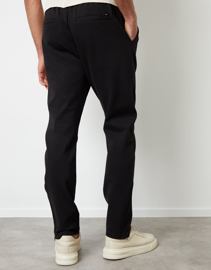 Threadbare Luxe Men's Black Slim Fit Joggers
