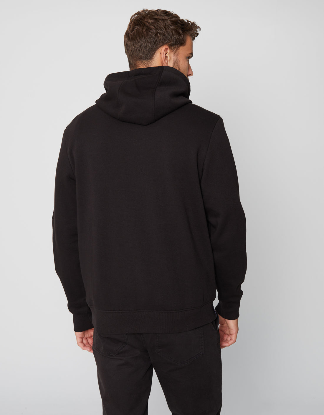 Men's Black Pullover Utility Hoodie – Threadbare