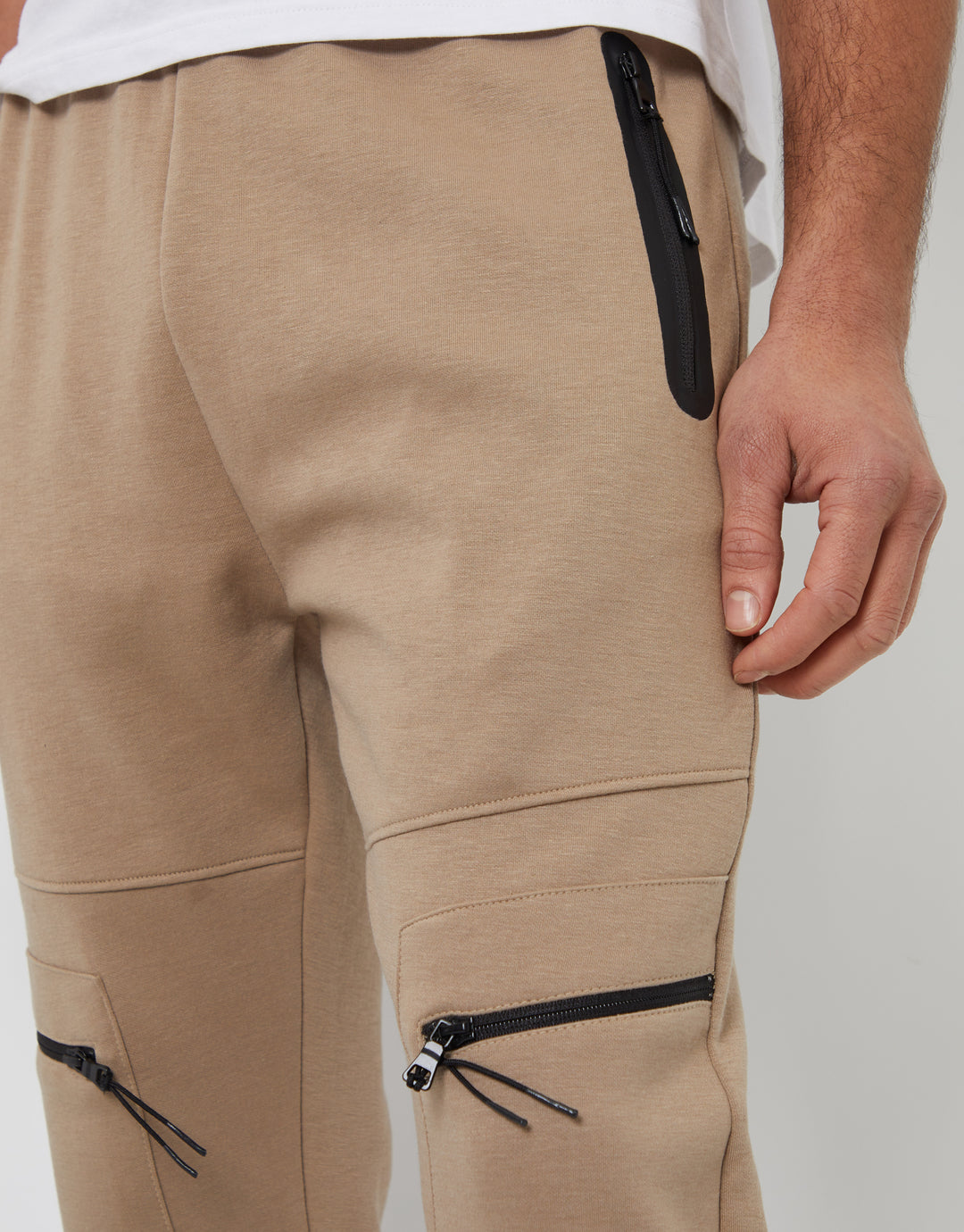 Stone Utility Style Cargo Joggers