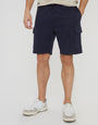 Navy Cargo Sweat Shorts