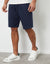 Navy Knee Length Sweat Shorts