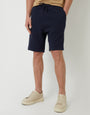 Navy Textured Sweat Shorts