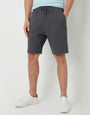 Slate Grey Textured Sweat Shorts