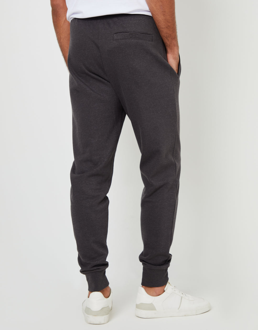 Black & Charcoal Marl Regular Fit Joggers (2 Pack)