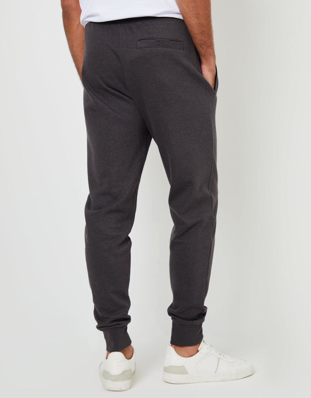 Black & Charcoal Marl Regular Fit Joggers (2 Pack)