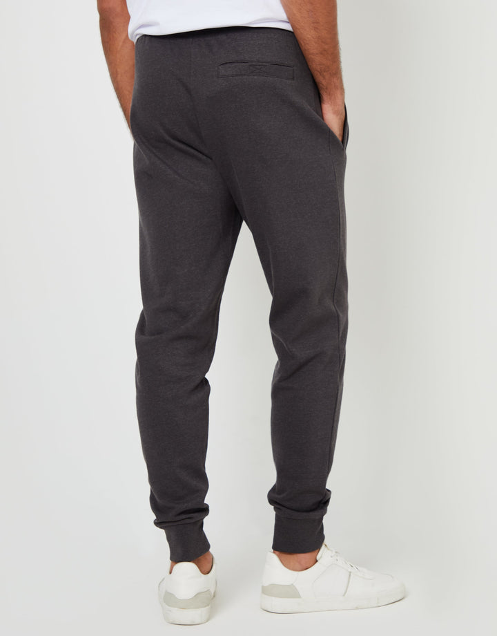 Black & Charcoal Marl Regular Fit Joggers (2 Pack)