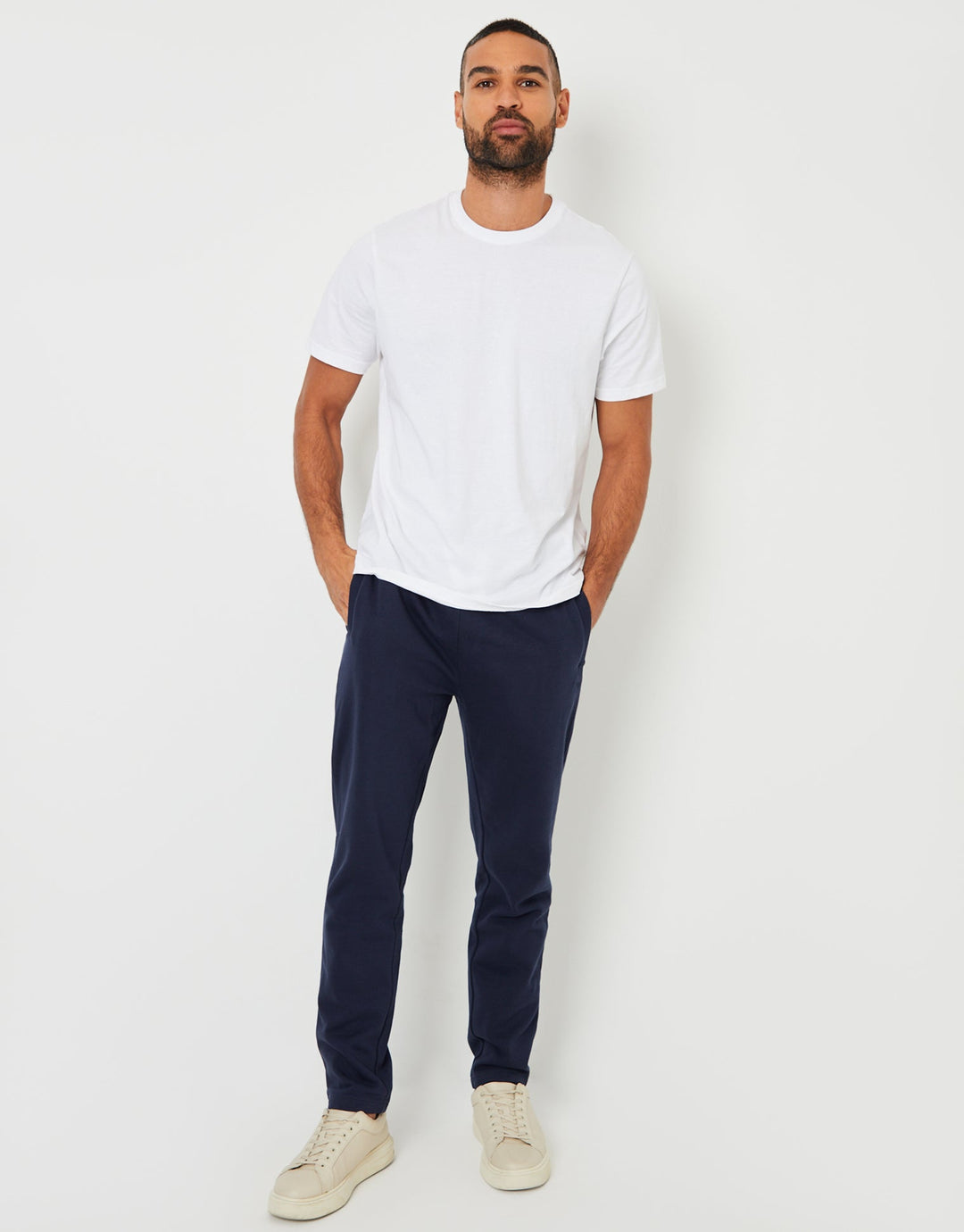 2 Pack Straight Leg Joggers in Navy & Black