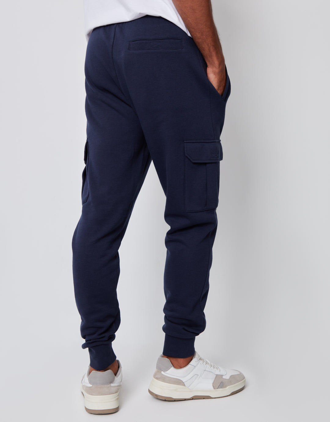 Navy & Grey Marl Cargo Style Joggers (2 Pack)