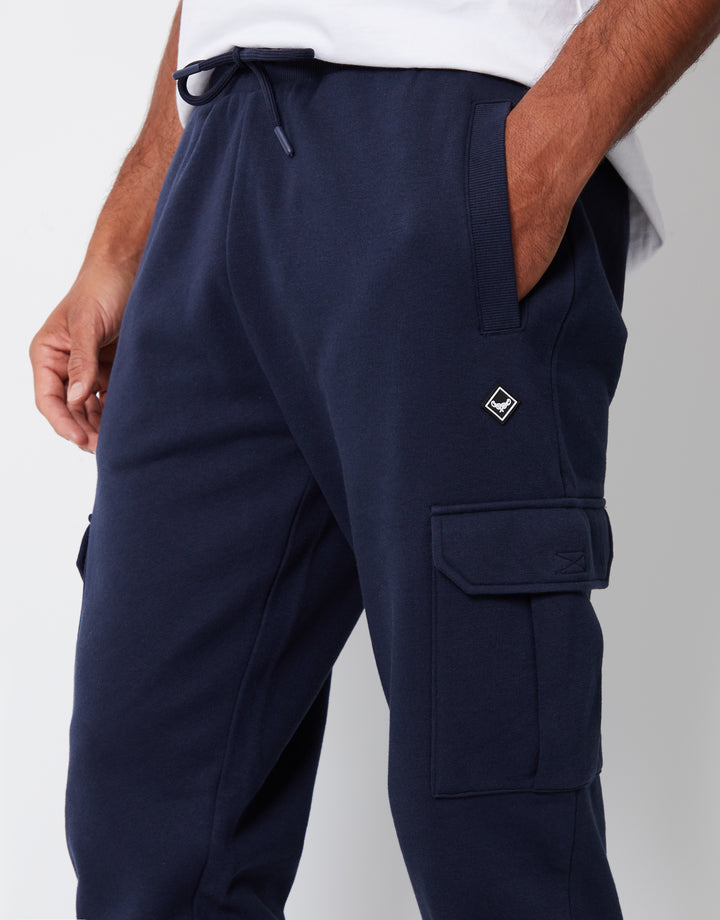 Navy & Grey Marl Cargo Style Joggers (2 Pack)