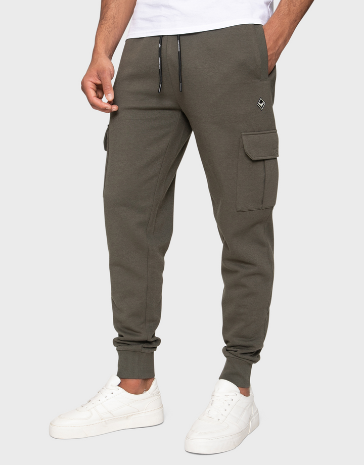 Black & Khaki Cargo Style Joggers (2 Pack)