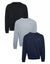 Dark Mix Crew Neck Sweatshirts (3 Pack)