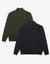 Black & Khaki Green Quarter Zip Sweatshirts (2 Pack)