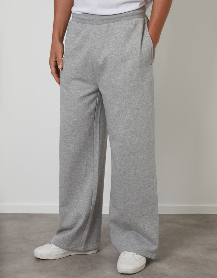 Light Grey Wide Leg Joggers