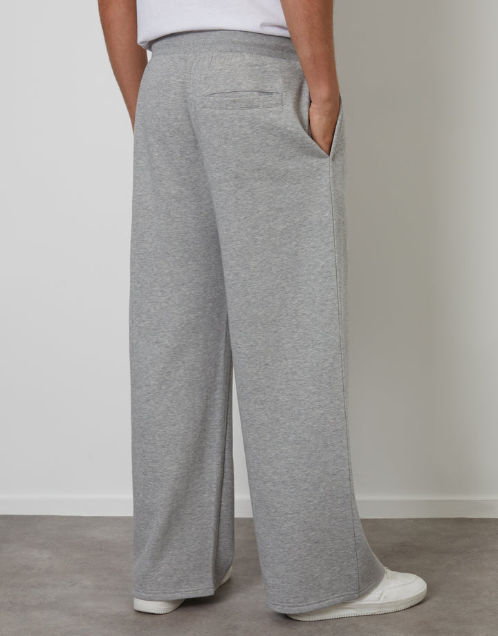 Light Grey Wide Leg Joggers