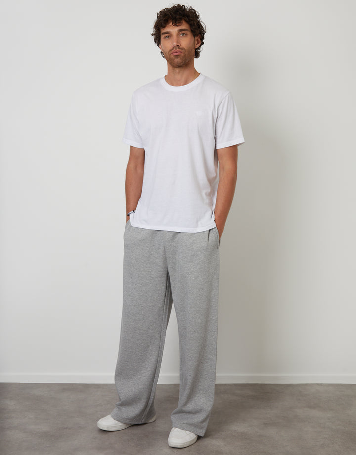 Light Grey Wide Leg Joggers