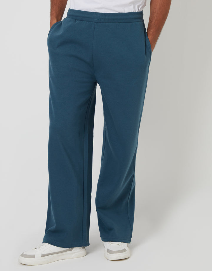 Blue Wide Leg Joggers