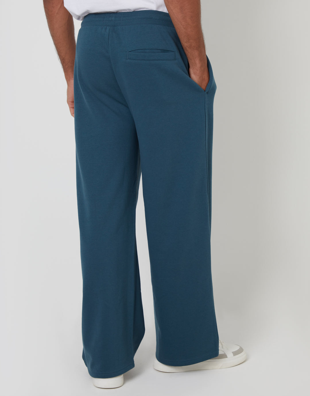 Blue Wide Leg Joggers