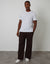 Wide Leg Joggers in Chocolate Brown