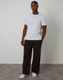 Chocolate Brown Wide Leg Joggers