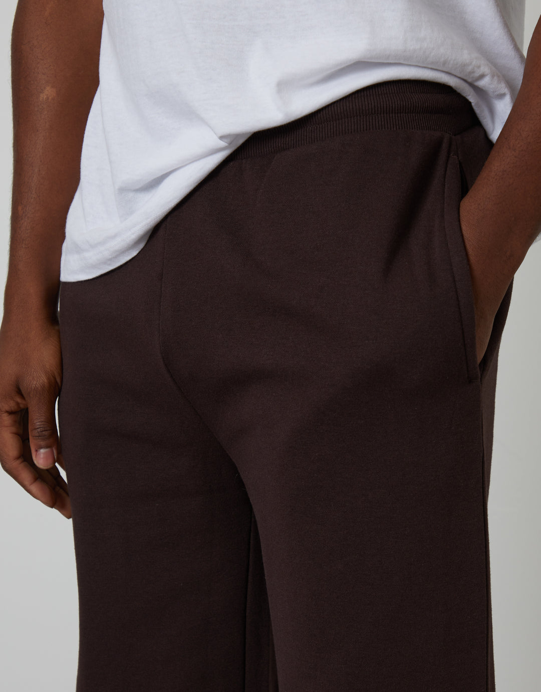 Chocolate Brown Wide Leg Joggers