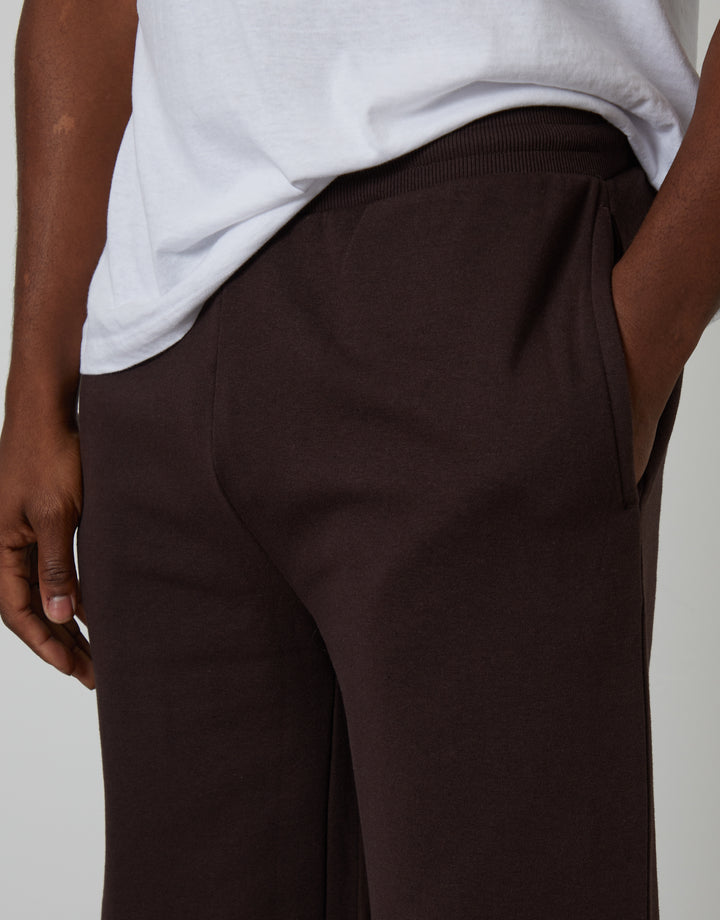 Chocolate Brown Wide Leg Joggers
