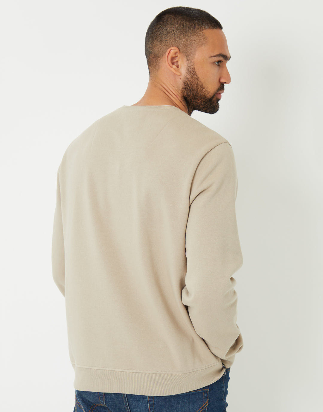 Stone Mock T-Shirt Crew Neck Sweatshirt