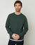 Forest Green Mock T-Shirt Crew Neck Sweatshirt