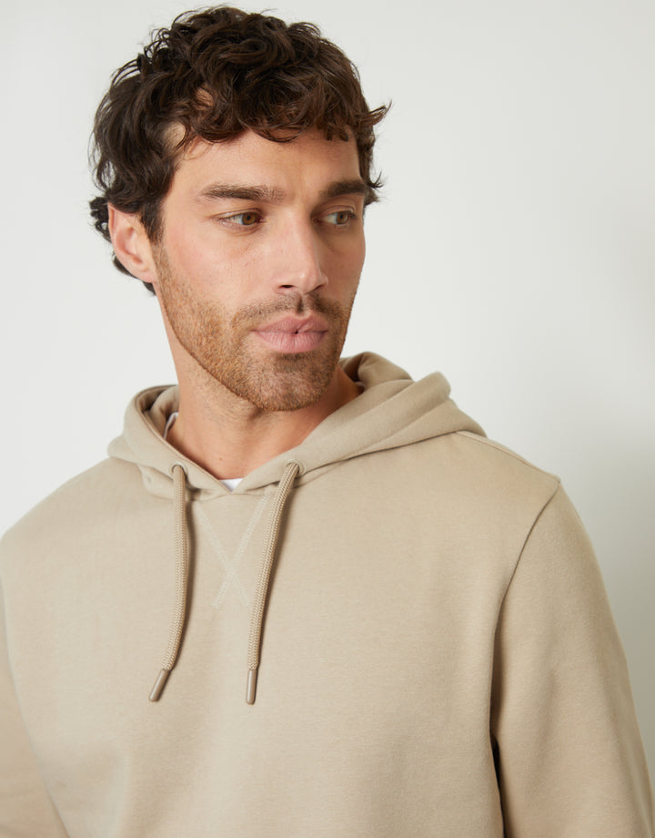 Stone Mock T-Shirt Overhead Hoodie