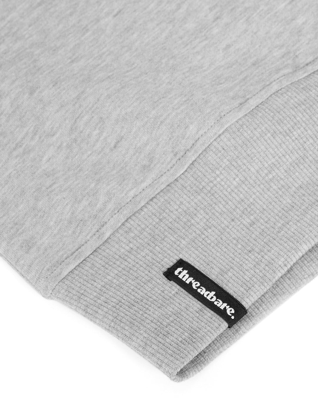 Grey Marl Quarter Zip Collared Sweatshirt