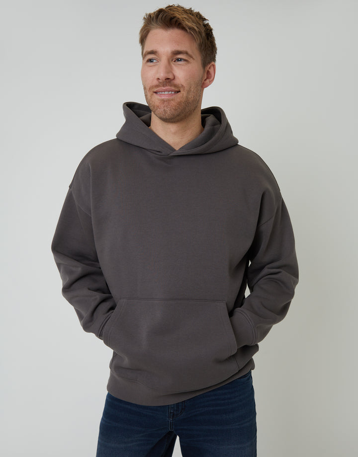 Slate Grey Relaxed Fit Overhead Hoodie