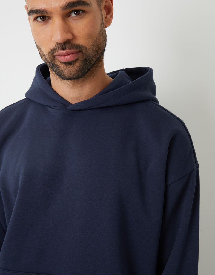 Navy Relaxed Fit Overhead Hoodie