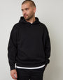 Black Relaxed Fit Overhead Hoodie