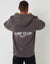 Slate Grey Graphic Print Relaxed Fit Overhead Hoodie