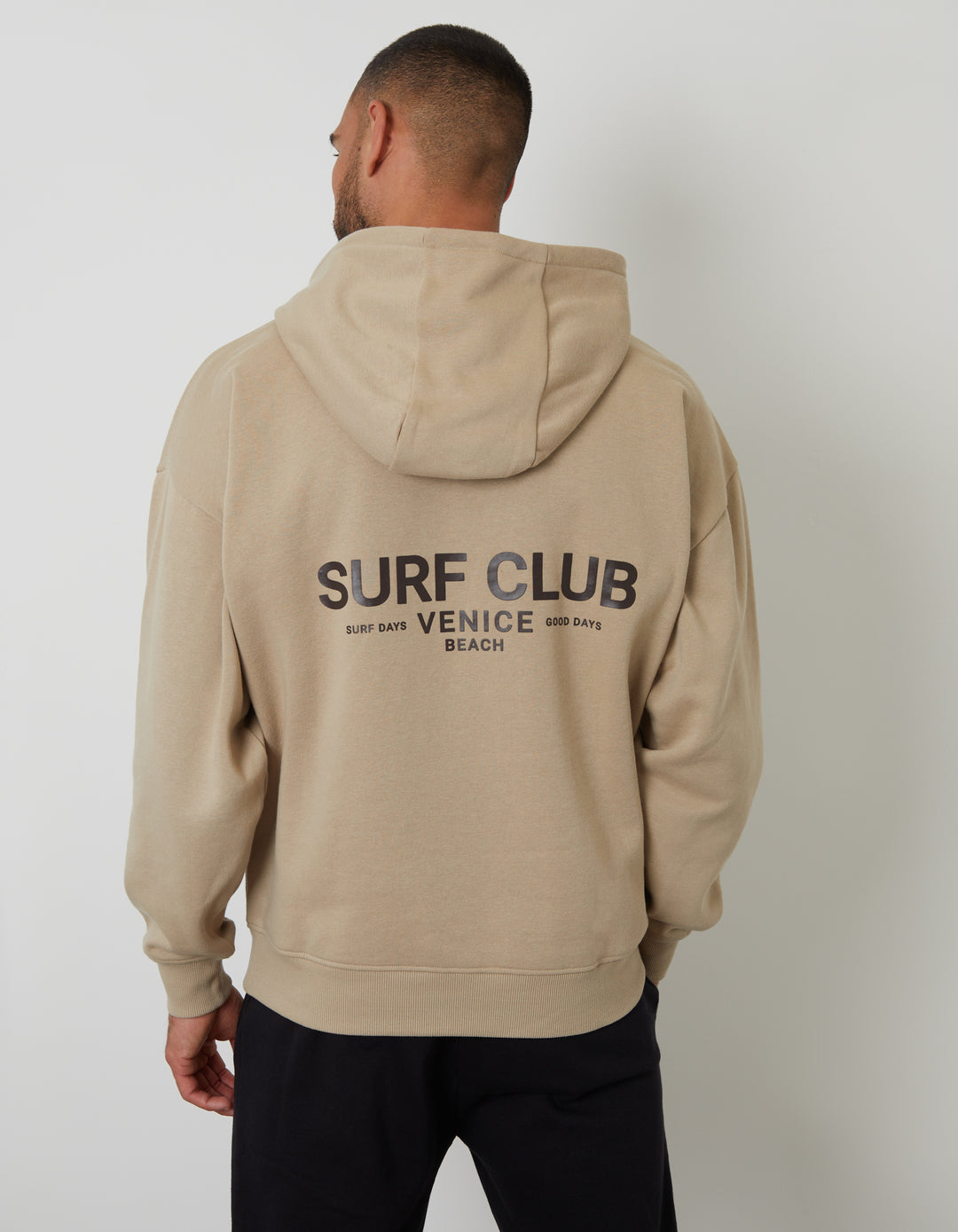 Stone Graphic Print Relaxed Fit Overhead Hoodie