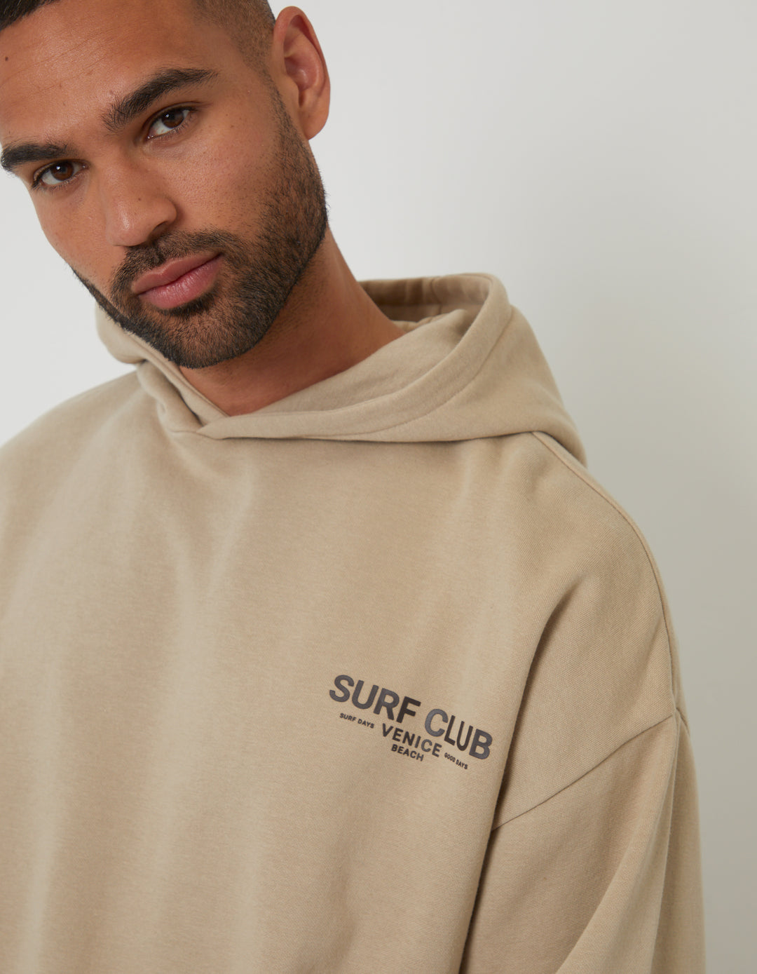 Stone Graphic Print Relaxed Fit Overhead Hoodie