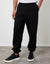 Black Relaxed Fit Cuffed Joggers