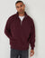Burgundy Relaxed Fit Half Zip Sweatshirt