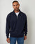 Relaxed Fit Half Zip Sweatshirt in Navy