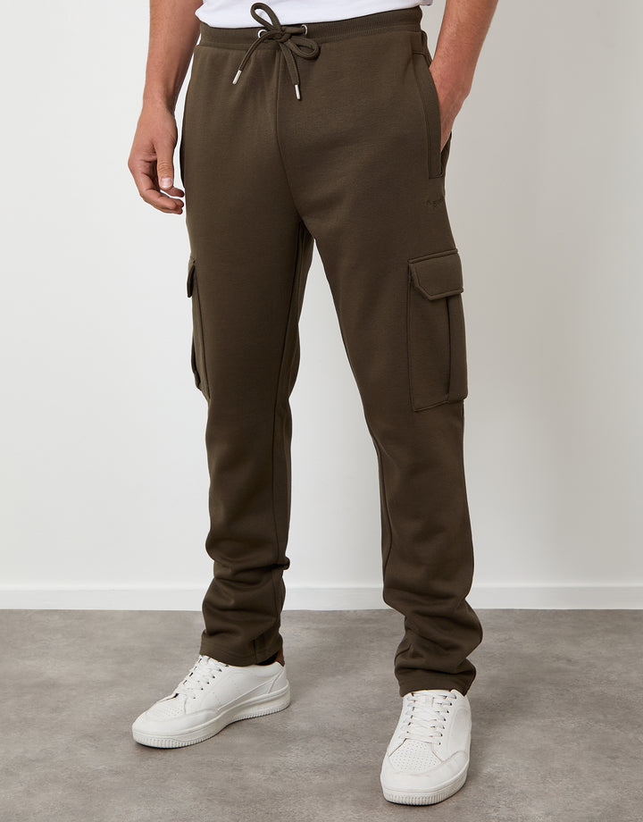 Khaki Green Cargo Joggers