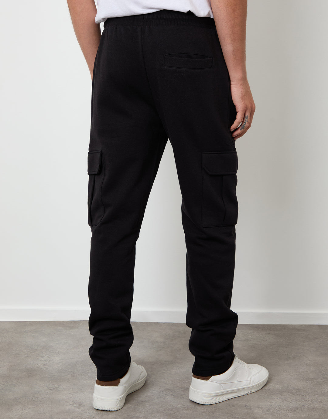 Black Cargo Joggers