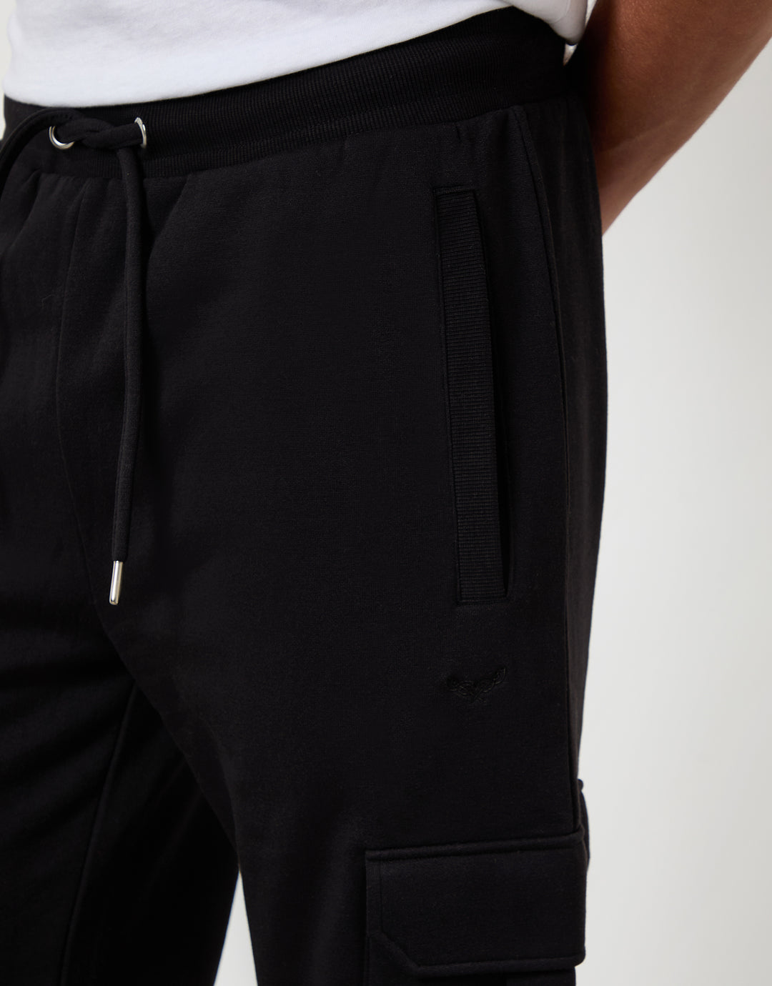 Black Cargo Joggers