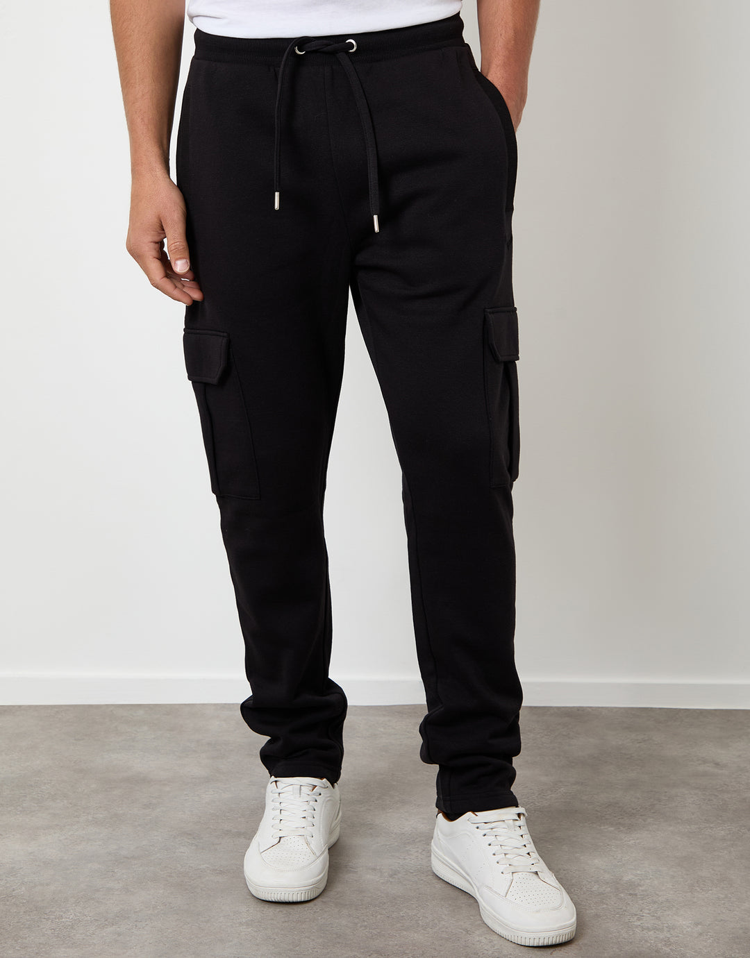 Black & Light Grey Cargo Joggers (2 Pack)