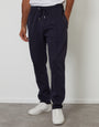 Navy Pintuck Pique Joggers