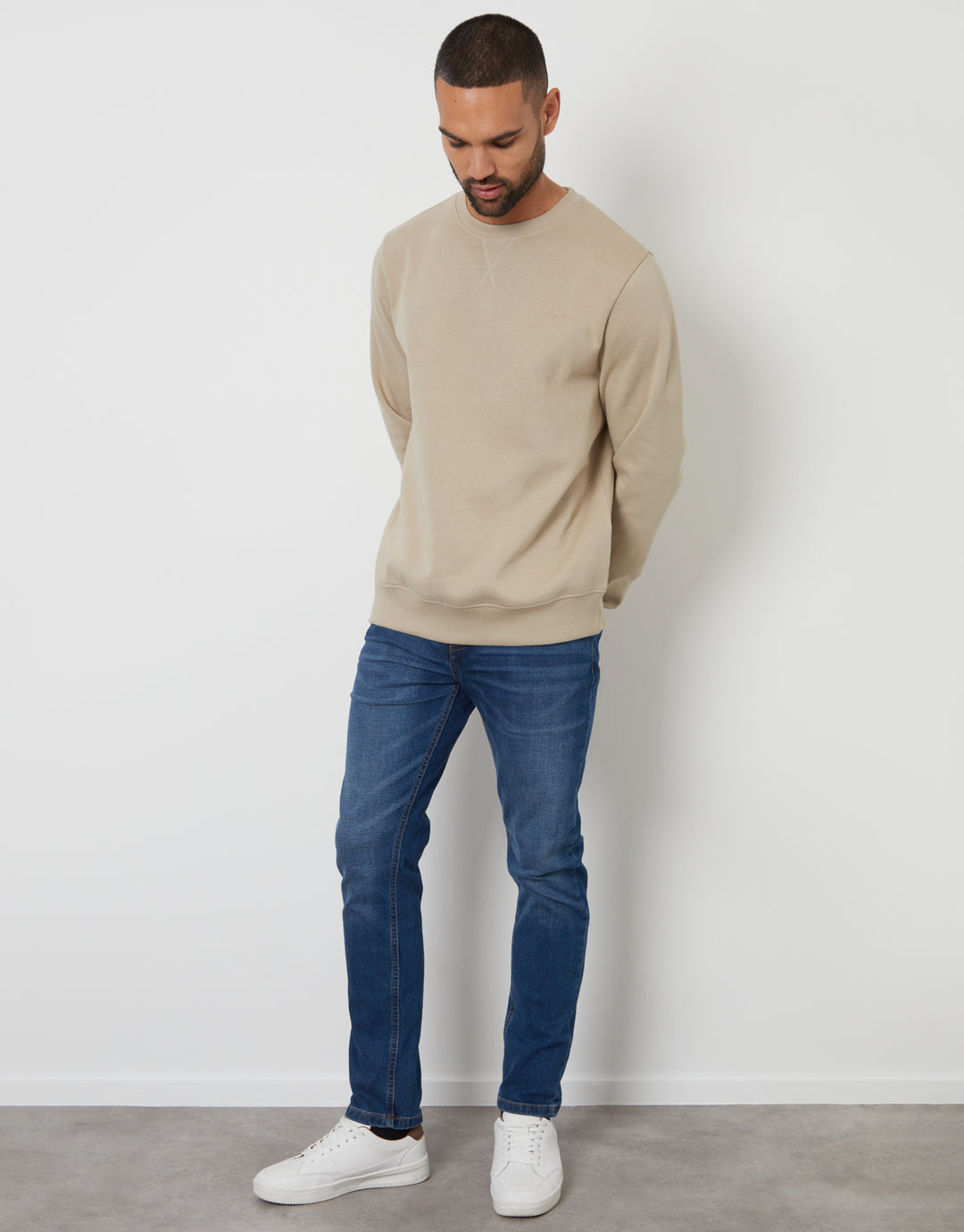 Stone Crew Neck Sweatshirt