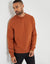 Rust Orange Crew Neck Sweatshirt