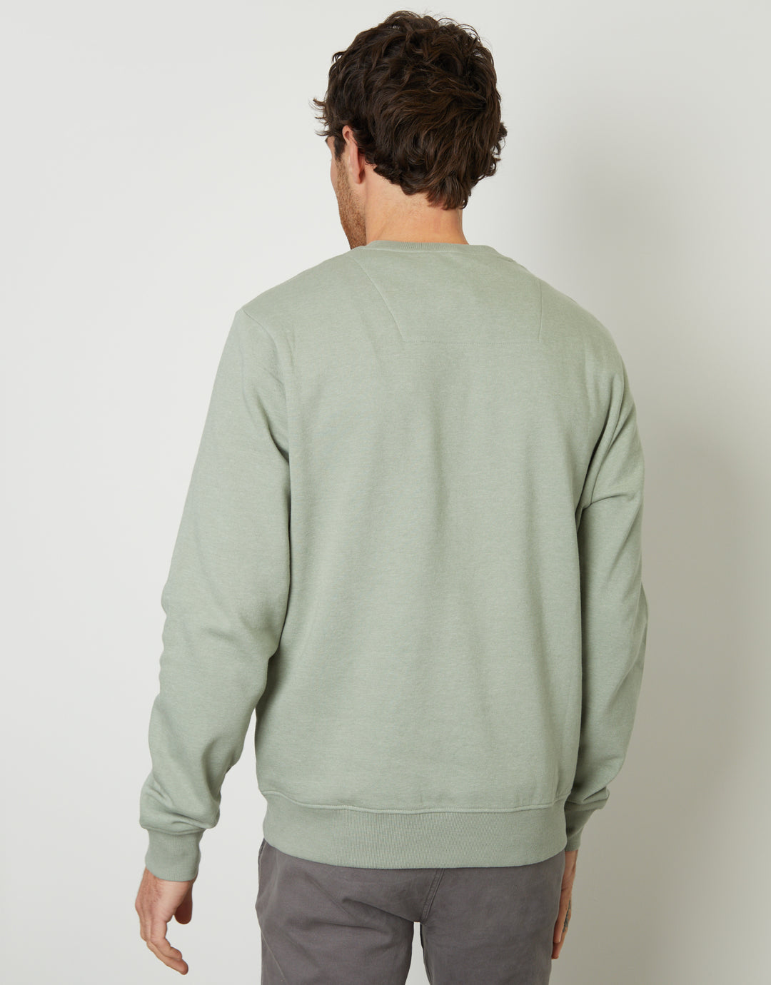Sage Green Crew Neck Sweatshirt