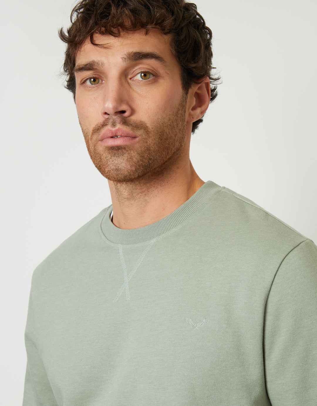 Sage Green Crew Neck Sweatshirt