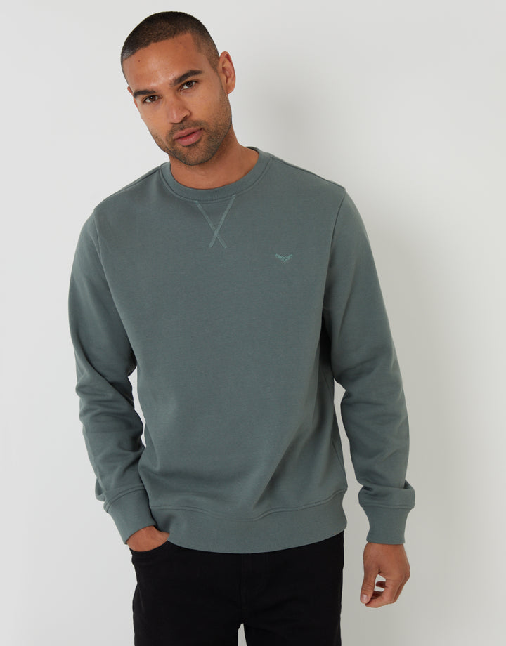 Crew Neck Sweatshirt in Blue