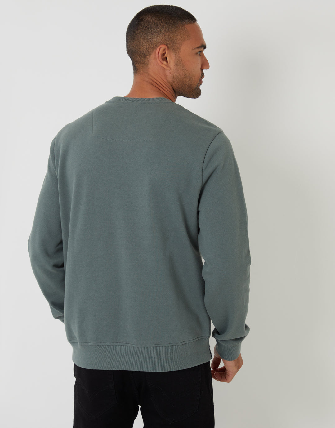 Crew Neck Sweatshirt in Blue